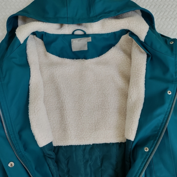 ASOS Hooded Fleece Lined Long Sleeve Size 10 Raincoat - Picture 6 of 15